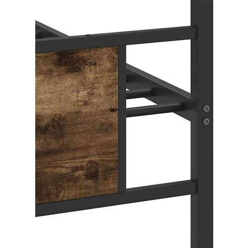 vidaXL Posteljni okvir brez vzmetnice hrast 90x200 cm inženirski les Cene