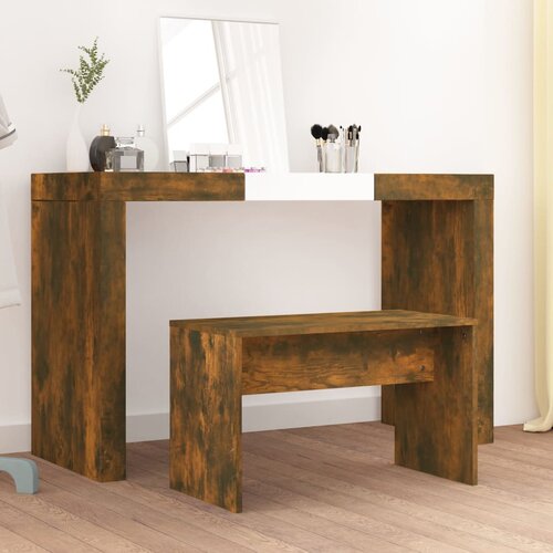 vidaXL toaletni stolac boja hrasta 70 x 35 x 45 cm konstruirano drvo Cijene