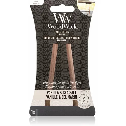 WoodWick vanilla & sea salt auto reeds osvežilci za vozilo polnilo 1 ks