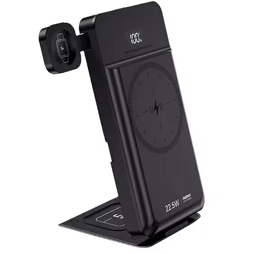 Remax Power bank prenosiva baterija RPP-D3 20W+22.5W Fast Charging 10000mAh Magnetic 5u1 crni Cene