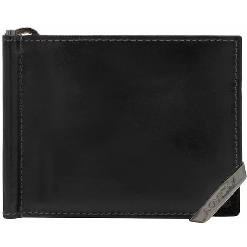 Fashionhunters Black and dark brown men's wallet for banknotes