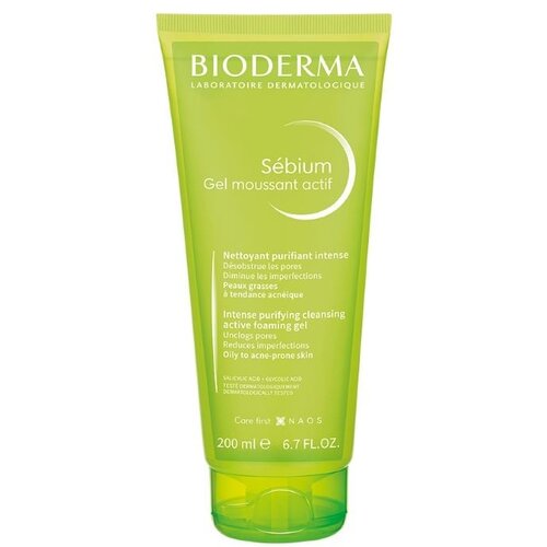 Bioderma Sébium Gel Moussant Actif gel za dubinsko čišćenje za masno i problematično lice 200 ml Cene