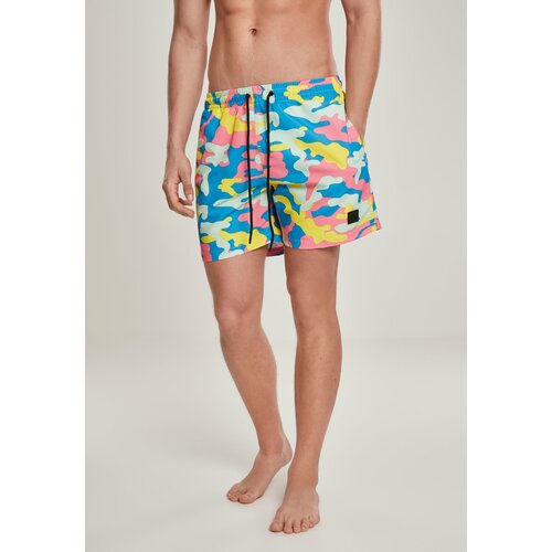 Urban Classics Plus Size Camo Swim Shorts happy camo Cene