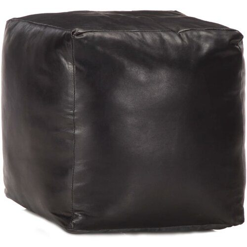 vidaXL Tabure crni 40 x 40 x 40 cm od prave kozje kože Cijene