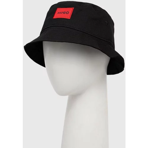 Hugo Pamučni šešir boja: crna, pamučni
