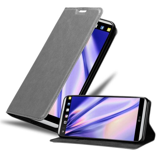 Cadorabo Ohi&scaron;je, združljivo z LG V20 v titansko siva - Za&scaron;čitni ovitek z magnetnim zapiranjem, stoječo funkcijo in režo za kartice, (20549884) Cene