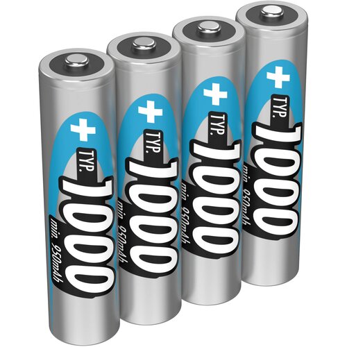 Ansmann Micro (AAA) akumulator NiMH HR03 1000 mAh 1.2 V 4 kosi, (388439) Cene