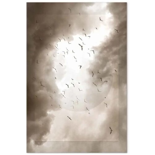  Slika - Birds in the Clouds (1 Part) Vertical 60x90 Premium Print Slike