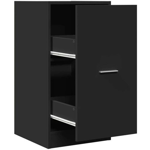 VidaXL Ormarić za lijekove crni 40x41x77,5 cm konstruirano drvo Slike