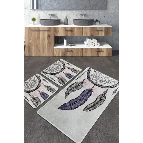 Wallity Set od 3 kupaonska tepiha Colorful Cene