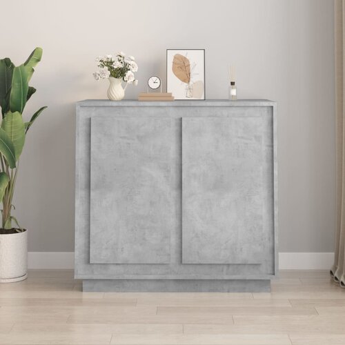  Komoda siva boja betona 80 x 34 x 75 cm od konstruiranog drva Cijene