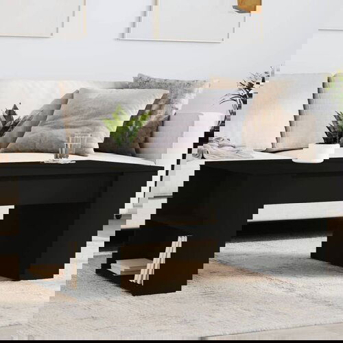 Furnova Klubska mizica črna 102x55x42 cm inženirski les, (21914797) Slike