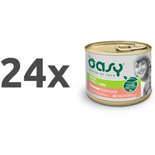 Oasy One Protein Adult pat&eacute; - losos 24 x 200 g Cene