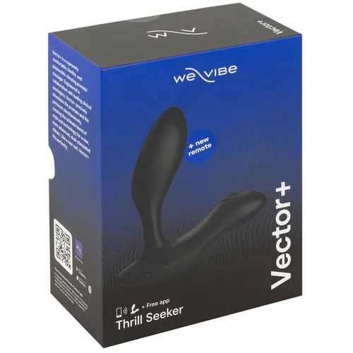 We Vibe Vector+ - Pametni analni vibrator z možnostjo polnjenja, vodoodporen (črn)