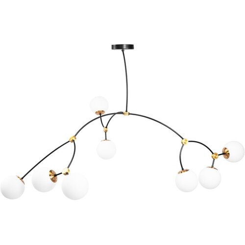 Toolight Stropni luster BLACK MAT APP1673-8CP Slike