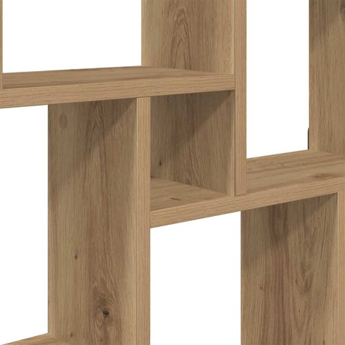  Zidna kockasta polica Artisan hrast 90x15x119,5 cm Slike
