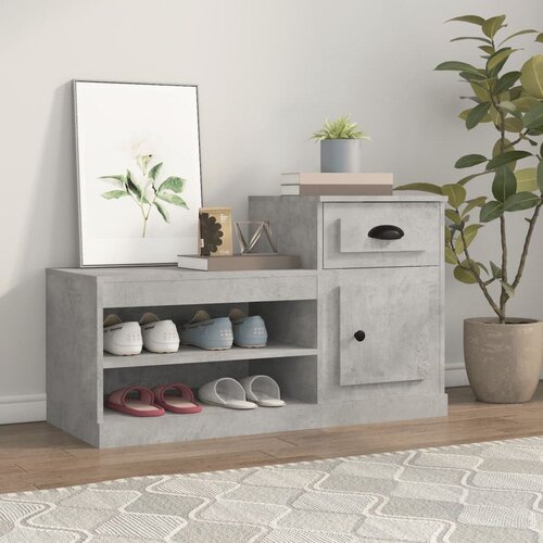 Ormarić za cipele boja betona 100x42x60 cm konstruirano drvo Cijene