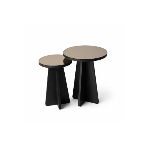 Hanah home Set bočnih stočića Luna Black Slike