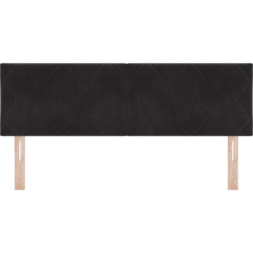 VidaXL Uzglavlje Dizajn Dijamantnih Blokova Crno 140 cm Bar&amp;scaron;un Slike