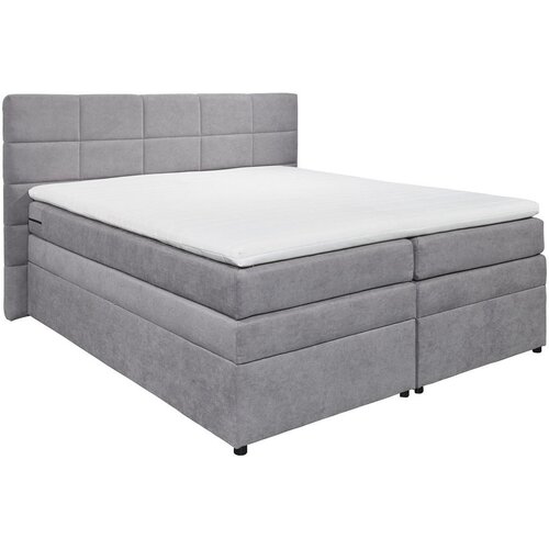 MID.YOU POSTELJA BOXSPRING 180 cm x 200 cm , svetlo siva Slike