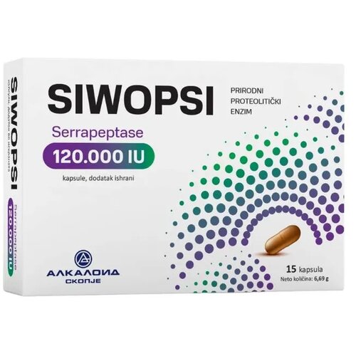 Alkaloid Siwopsi Serapetaza, 120.000 IU, 15 kapsula Cene