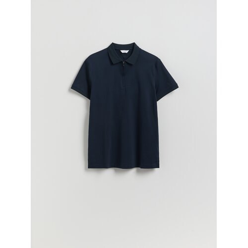 Reserved Polo-majica od merceriziranog pamuka - mornarsko plava Cijene