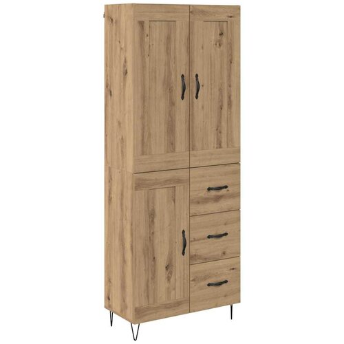 vidaXL Visok predalnik Umetni hrast 69,5 x 34 x 180 cm Konstruiran les, (5000107944) Cene