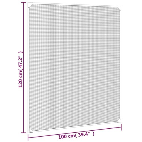  Magnetski prozorski zaslon protiv insekata bijeli 100x120 cm Slike