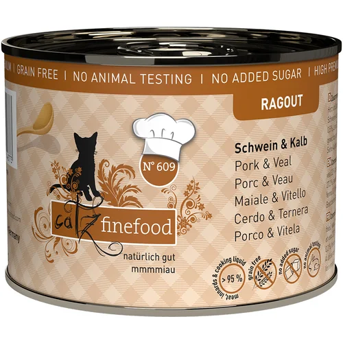 catz finefood Ragout 6 x 180 g - Mixpack (6 Sorten) (6 x 190 g)