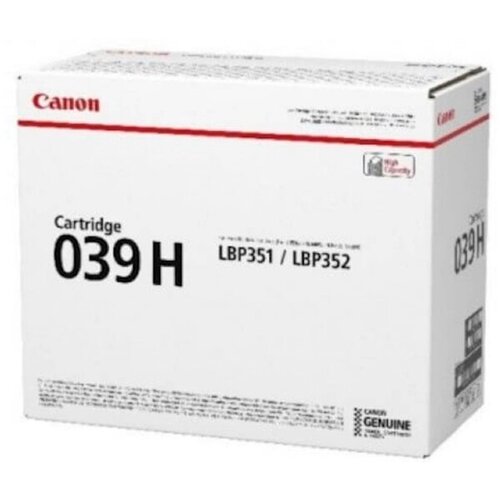 Canon Črn toner CRG-039H za LBP352x/LBP351x 25.000p Slike