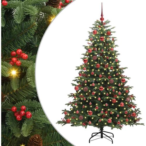 VidaXL Umjetno božićno drvce Zelena 180 cm PVC i Metal i Plastika Slike