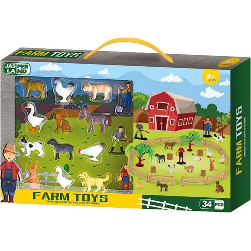 Luna Jasper Land Farm komplet za igro z živalmi, 34-delni Cene