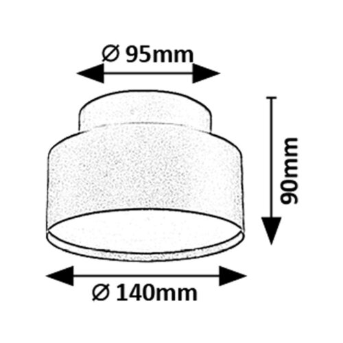 Rabalux spot lampa Ovidia, Nadgradna, LED 24W, 3000K, Crna Slike