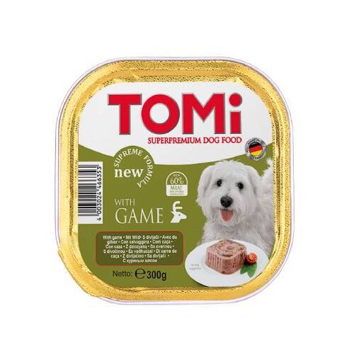 Tomi dog pašteta za pse - divljač 300g Cene