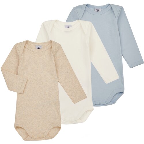Petit Bateau Pižame &amp;amp; Spalne srajce BODY US ML PASTEL PACK X3 Večbarvna Slike