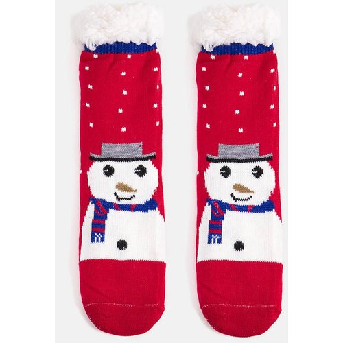 Gemre Red insulated socks with Snowman Challi Cene