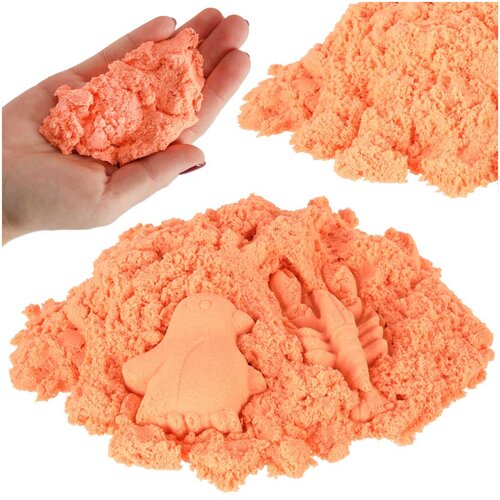  Otro&amp;scaron;ki kreativni kinetični pesek 1kg oranžen Slike