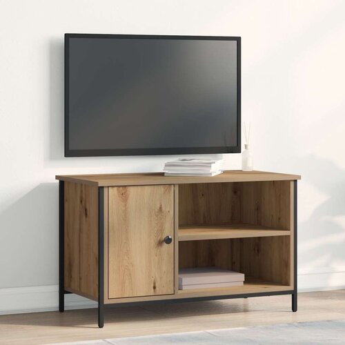 TV omarica Artisan Oak 80x40x50 cm iz inženirskega lesa in jekla, (22012212) Cene