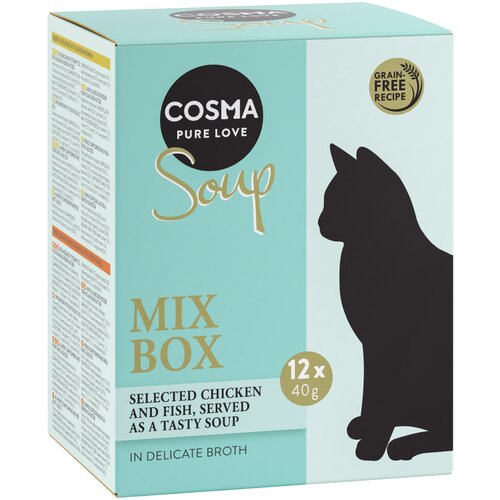 Cosma Ekonomično pakiranje Soup 24 x 40 g - Mješovito pakiranje 1 (4 vrste) Cijene