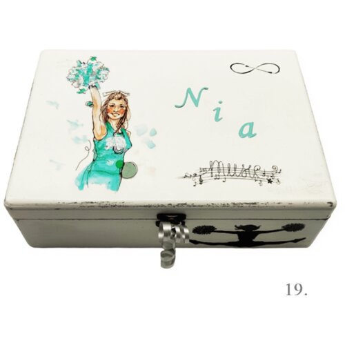  Personalizirana &scaron;katla spominov z imenom - darilo za rojstvo, krst ali rojstni dan otroka - 19. 20x30x10cm - 154309 Cene