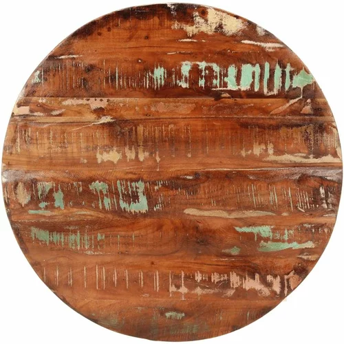 Stolna ploča Ø 90 x 2 5 cm okrugla od masivnog obnovljenog drva