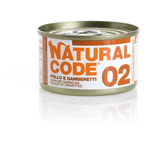 Natural Code cat konzerva za mačke - chicken and shrimps 85g Cene