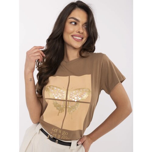 Calimera T-shirt-CLM-TS-1704.85-light brown Cene