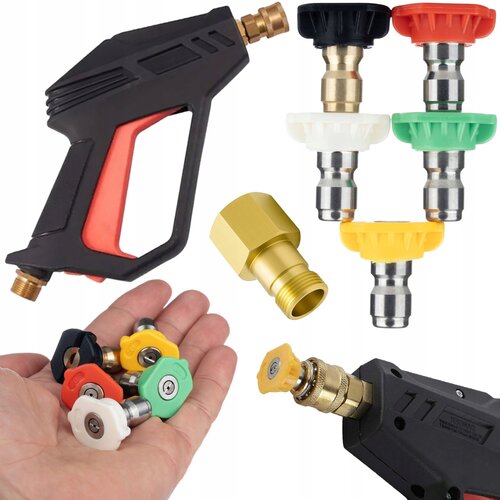 Rosfix SET BRIZGALNA PI&Scaron;TOLA FORTIS 4000 PSI + 5 CURKOV + ADAPTER EASY!LOCK | M22, 275 BAR, 1/4", (5000036467) Cene