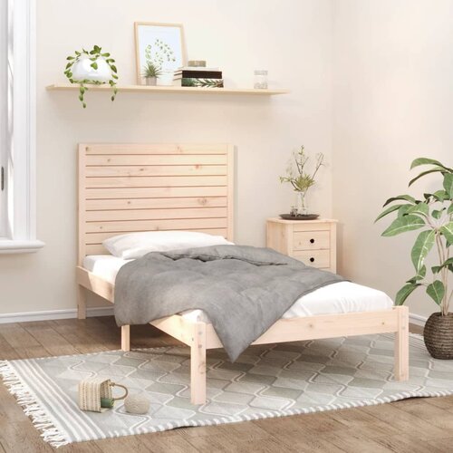 VidaXL Posteljni okvir iz trdnega lesa 100x200 cm Slike