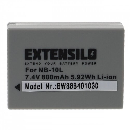 Extensilo baterija NB-10L za canon powershot SX40 / SX50 / G10, 800 mah Cene