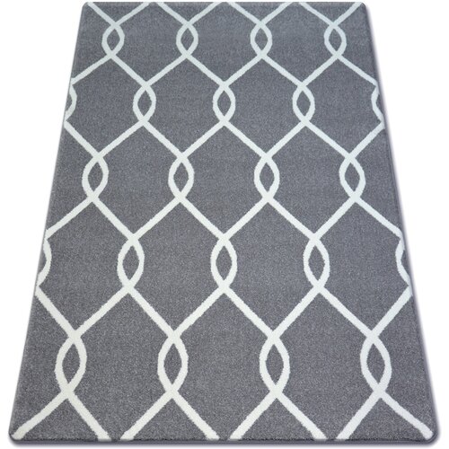 RugsX Preproge Preproga SKETCH - F934 siva/krem trellis 200x290 cm Siva Cene