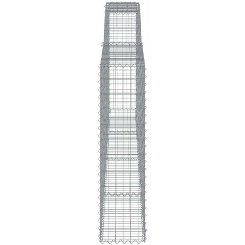 Lučne gabionske košare 9 kom 400x30x120/140cm pocinčano željezo Cijene