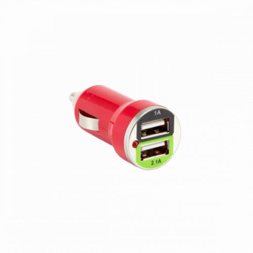 S Box CC 221, 2.1A, Red, Car USB Charger Cene