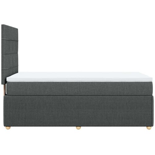 vidaXL Krevet s oprugama i madracem tamnosivi 90 x 190 cm od tkanine Cijene